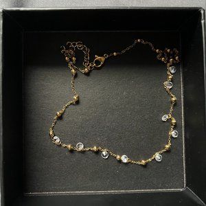 Gold Gem Necklace - SLIDE JEWELS